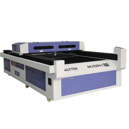 High speed co2 laser engraving machinery AKJ1325 with mixed heads for metal and non metal