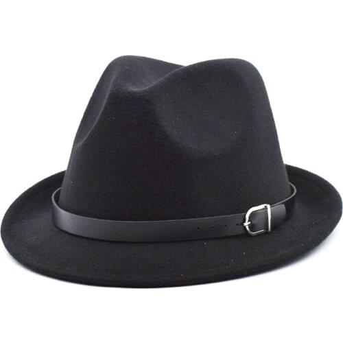 Fall Winter 2020 Womens Felt Hat Fedora Women England Retro Church Top Hat Women Flat-brimmed Hat Women Gambler Hat F23