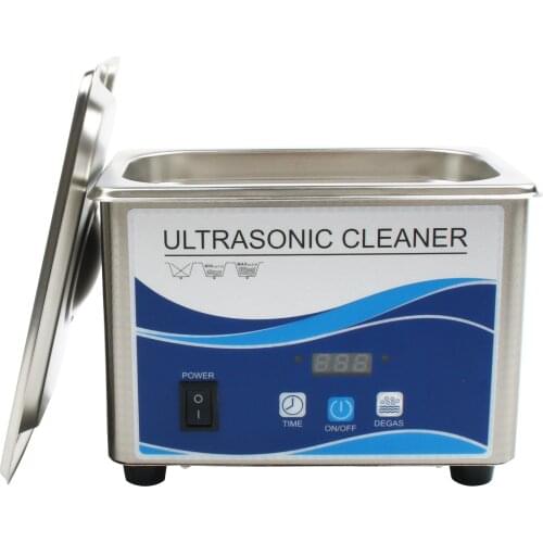 0.8L ultrasonic cleaner bath digital ultrasound wave stainless steel glasses jewelry watches smart cleaning machine with basket