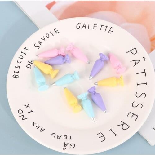 10Pcs Miniature Resin Pastry Cream Bag Design Models Toy Dollhouse Resin Accessories 30*10*10mm