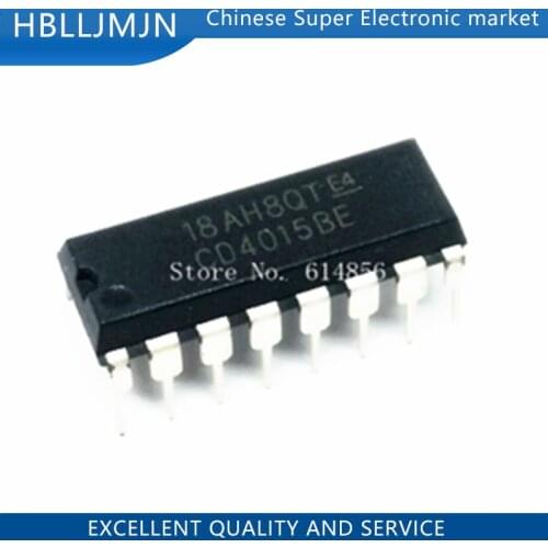 100PCS CD4015 CD4015BE DIP-16
