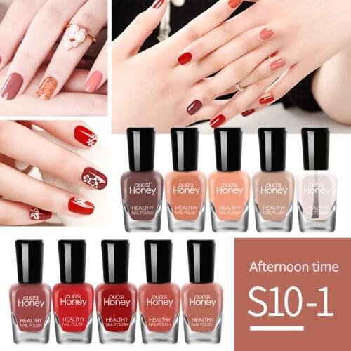 5ml*10Pcs/Set Quick Drying Nail Polish Long Lasting Non-toxic Canbe Peeled For Makeup Beauty Nail Art DIY Suit