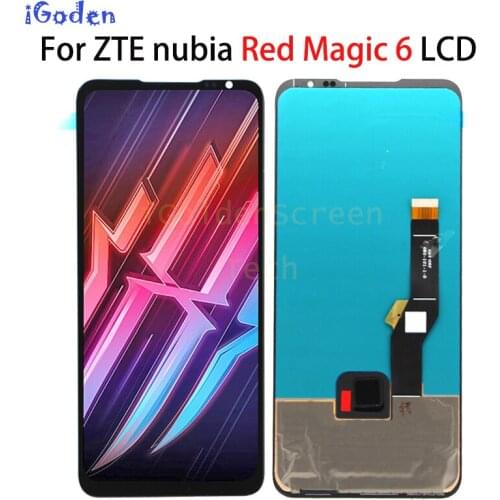 6.8" Super AMOLED For ZTE nubia Red Magic 6 NX669J LCD Display Touch Screen Panel Pantalla Digitizer For Red Magic6 LCD Display