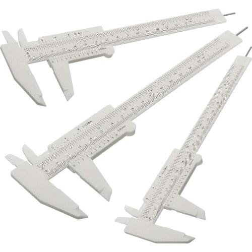 8PCS Tattoo Eyebrow Ruler Plastic Ruler 6Inch Double Scale Sliding Gauge Permanent Makeup Tool Tattoo Eyebrow Line Lip Ruler