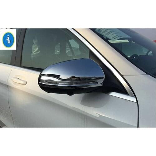 Yimaautotrims Auto Accessory Outside Door Rearview Mirror Decoration Shell Cover Trim Fit For Mercedes Benz GLC X253 2016 - 2019