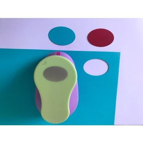 Free shipping 2 inch oval shape craft punch Scrapbooking school Paper Puncher ellipse eva punches hole punch