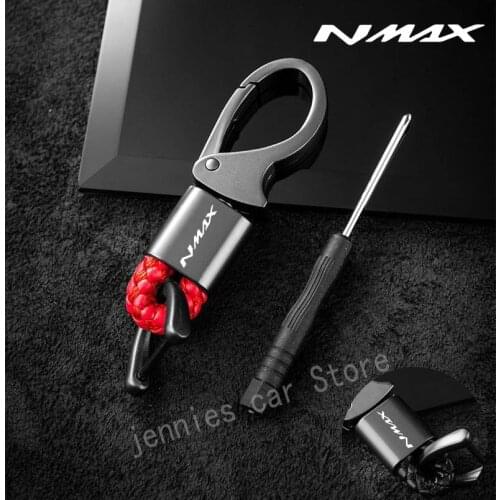 Motorcycle Keyring Metal Key Ring Keychain Private custom For NMAX 155 N-MAX155 N-MAX 155 NMAX 125 N-MAX 150 Accessories
