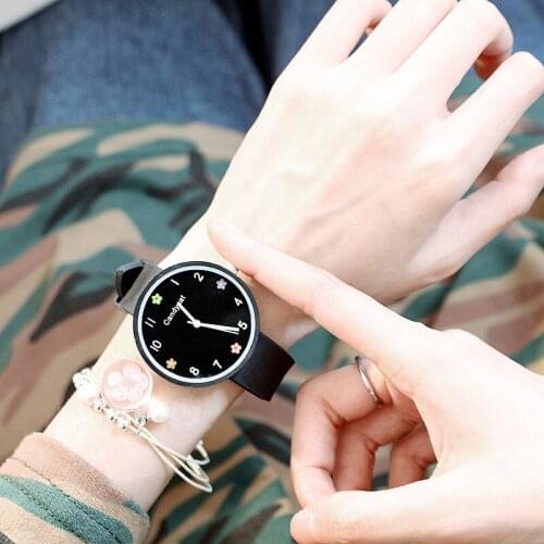 Elegant Flower Girls Cherry Blossom Watch Female Junior High School Student Waterproof Relogio Feminino Luxury Brand