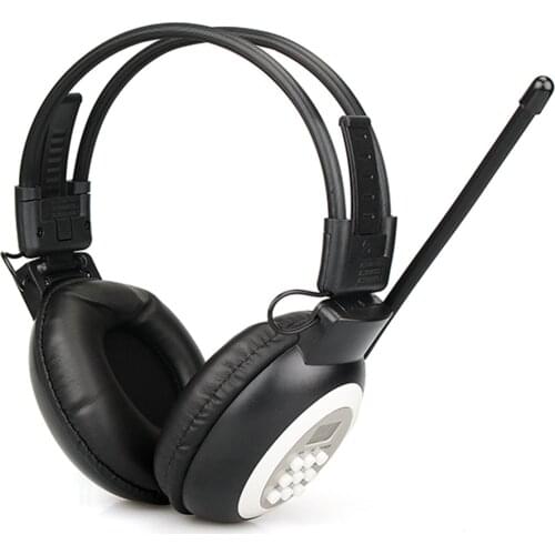 FM Headphone Anti-Interference Switchable Radio Receiver Headset Built-In Chip For Exam Meeting Simultaneous Interpretation