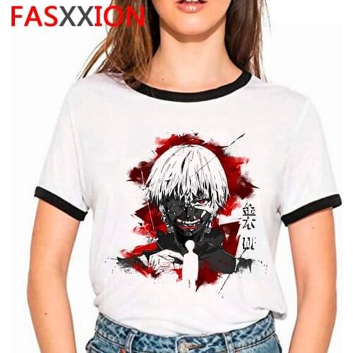 Tokyo Ghoul t Shirt Kaneki Ken clothes women print aesthetic streetwear harajuku couple t-shirt t shirt couple clothes
