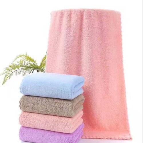 Coral velvet cut edge towel plain face wash face towel soft water absorbing gift towel couple can not lose hair