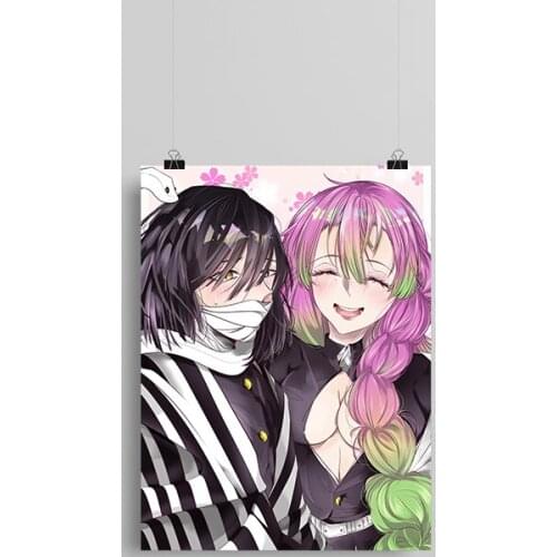 Kimetsu no Yaiba Mitsuri Kanroji Obanai Iguro Canvas poster Painting wall Art decor Living room Bedroom Home Decoration Prints