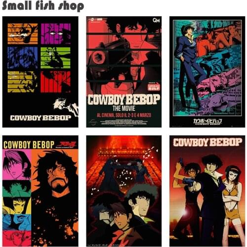 Cowboy bebop Home Furnishing decoration Kraft Movie Poster Drawing core Wall stickers