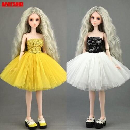 Beautiful Backless Sleeveless Evening Party Dress for 1/4 BJD Doll Outfits Wedding Dresses Gown Clothes for XINYI Dolls DIY Kids