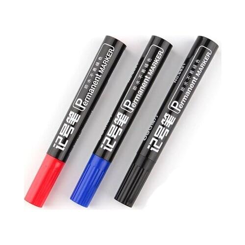 Deli 6821 Markers Highlighters Oily Marker Oily Pen Pen CD Pen Logistics Big Head Pen Office School Supplie 10 PCS / Box