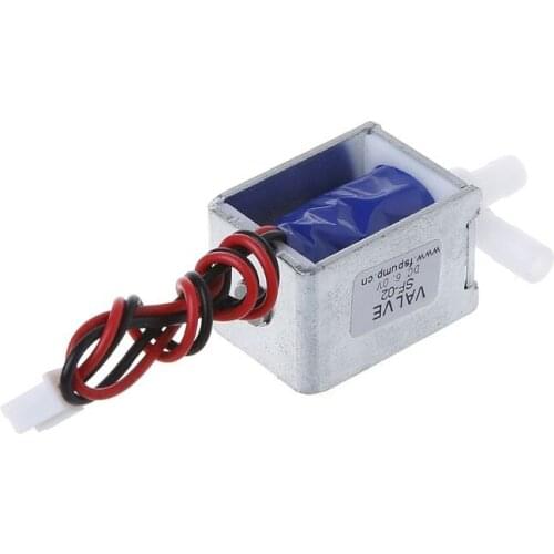 Micro Electric Solenoid Valve N/C Normally Closed 6V 12V 24V Wires Gas Water Air Control