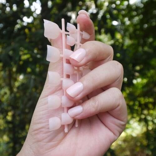 Fashion beautiful candy color Nail finished fake nails short paragraph 24pcs P01