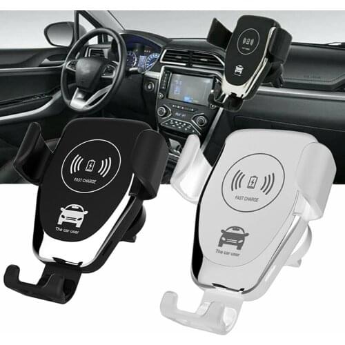 New 15W Car Wireless Charger 2-in-1 Mobile Phone Holder Cellphone Grip Holder Stand Mobile Phone Accessories Drop Shipping Hot