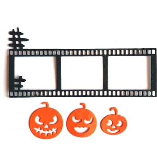 Greeting Crad Making Frame Halloween Mould Metal Cutting Dies Stencil For DIY Scrapbooking Card Decor Embossing Die Template