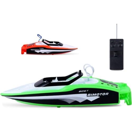 RC Motor Boat Remote Control Waterproof High Speed 2.4GHz 4 Channels Mini Rechargable Electric Workbale on The Water Sport Toys
