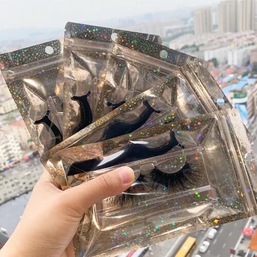 Rainsin 25mm 10/100 Pairs 100% Cruelty Free Dramatic Wholesale Mink Eyelashes Gold Bag Packaging Bulk Tweezers