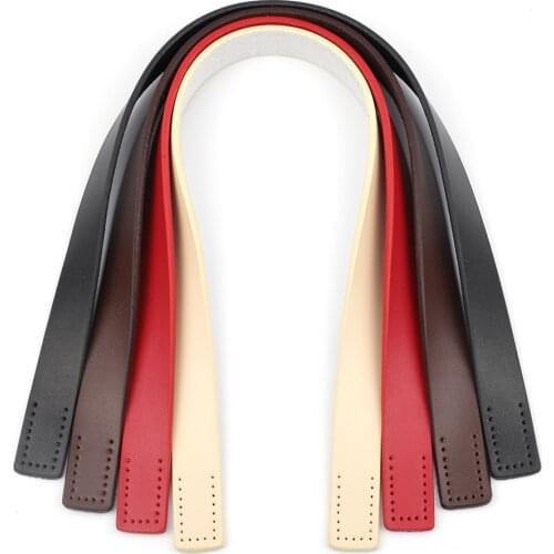 2 Pcs Bag Belt Detachable Genuine Leather Handle Lady Shoulder Bag DIY Replacement Accessories Handbag Band Handle Straps