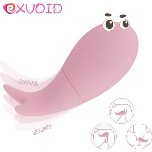 EXVOID USB Charging Dildo Vibrator Sex Shop Sex Toys for Couples G-spot Massager Silicone Strong Egg Vibrator Adult Products