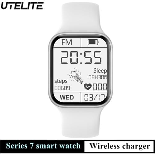 UTELITE IWO Z36 Smart Watch 7 1.7inch HD Series 7 Body Temperature Women Men Watch Wireless Charger 6 Colors Watches For iPhone