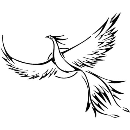 20X16.4CM Loving Memory Of Phoenix Bird Love Vinyl Decal Car Sticker Accessories S6-2417
