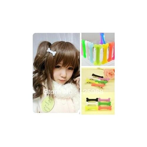 Free Shipping!New Arrive 100pcs/lot Halloween Dog Bone Hair Clip Hairclip Womens Hair Accessories