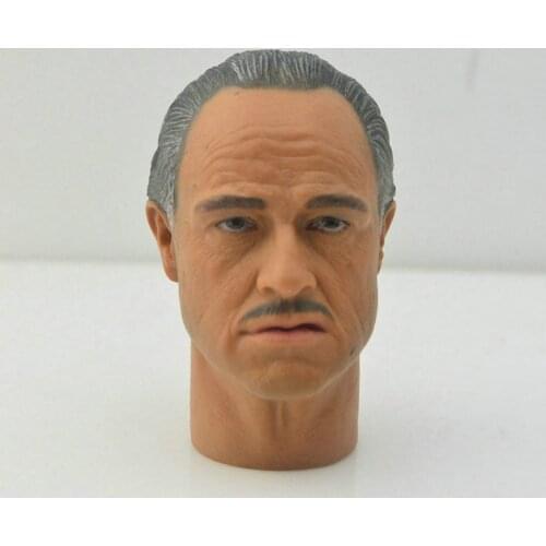1/6 Scale Named Desire Mafia Marlon Brando Older Version Male Man Boy Head Sculpt Headplay for 12" Action Figure Body