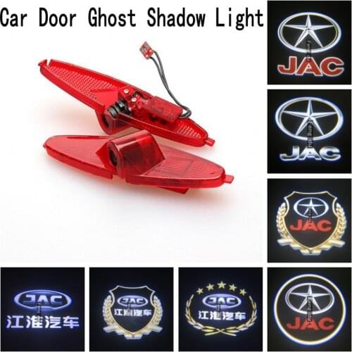 2pcs For JAC Refine S3 s5 A30 a13 T6 t8 m4 M2 R3 LED Car Door Light Projector Ghost Shadow Light Welcome Light Atmosphere Light
