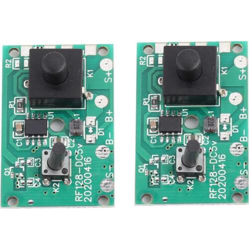 2Pcs Solar String Controller Module Circuit Board with 8 Kinds Light Mode and Switch 1.2V