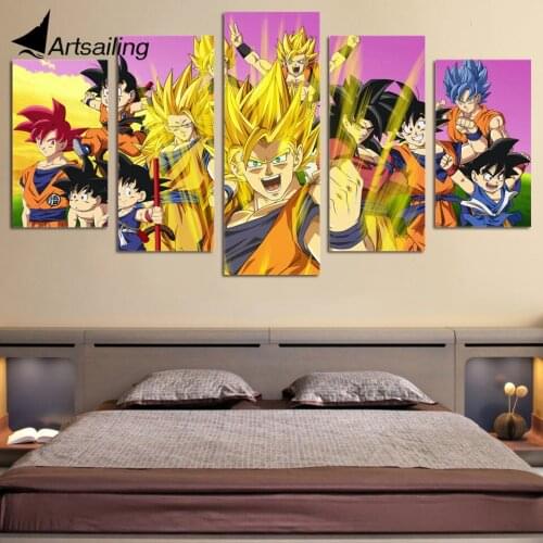 5 Piece Canvas Art Morale Printed Wall Art Home Decor Canvas Painting Picture Poster Prints Free Shipping XA1295C LZ