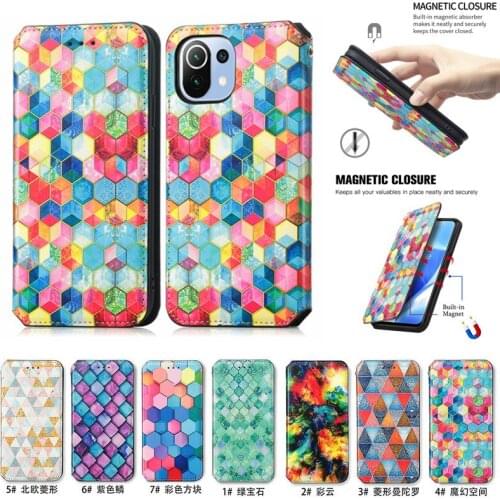 Cute Flip Leather Wallet Phone Case for Xiaomi Mi 11 10T 10 Lite Poco F3 M3 9T CC9E A3 Note 10 Card Holder Shockproof Cover Capa