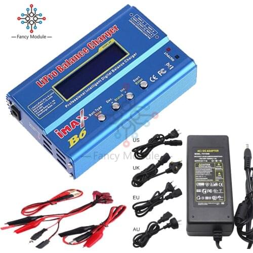 IMAX B6 Digital RC Lipo NiMh Battery Balance Charger+AC POWER 12v 5A EU US UK AU Adapter