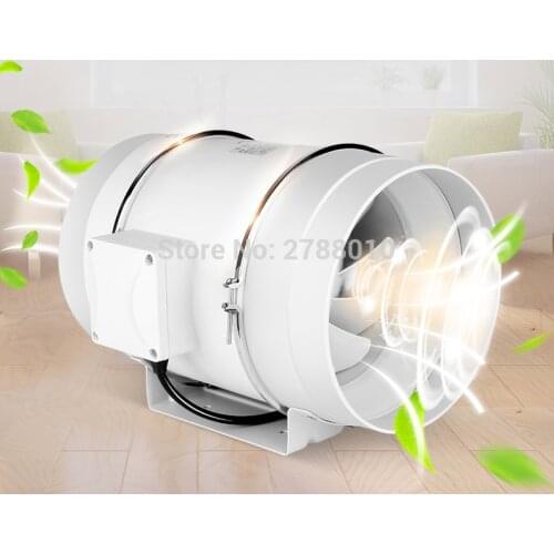 Circular Duct Pipeline Fan| Kitchen Fume Exhaust Fan | Strong Wind Power TD-200E