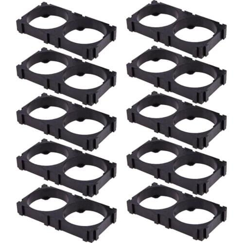 10pcs/lot 32650 2x Battery Holder Bracket Cell Safety Anti Vibration Plastic Brackets for 32650 Batteries Storage Box