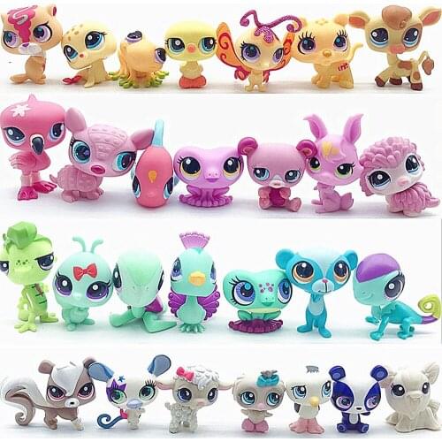 Pet shop Collection Figure Collie Dog unicorn Cat Squirrel Animals Cute Kid Toys Figure Gift