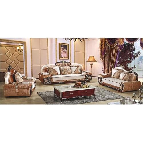 Living room furniture modern fabric sofa European sectional sofa set a1272