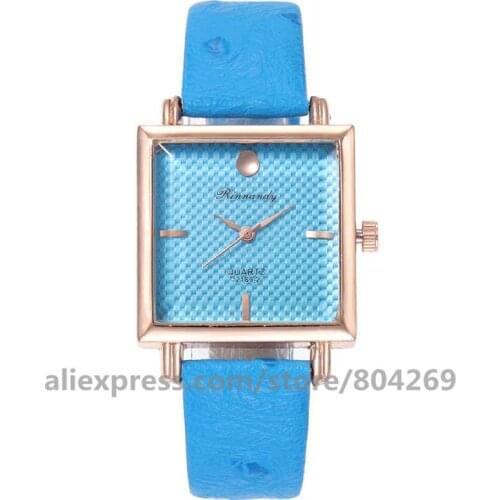 Wholesale Womens Bracelet Dress Watch Women Fashion Casual Rose Gold Case Quartz Watch Hot Women Leather Wristwatch