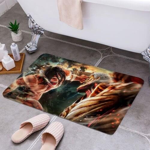 ATTACK ON TITAN Cheaper Anti-slip Modern Area Rugs Living Room Balcony Bathroom Printed Carpet Doormat Hallway Bath Mat
