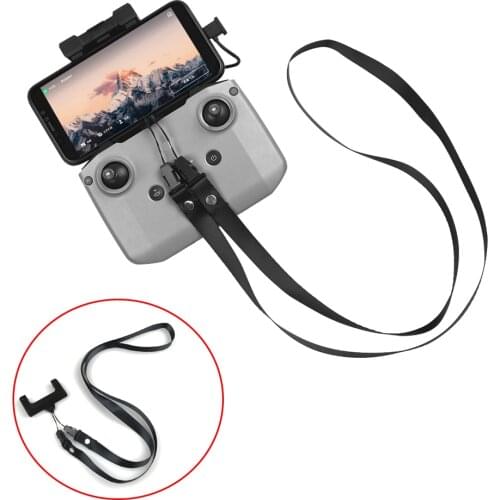 For Mavic Air 2/Mini 2/Air 2S Remote Control Lanyard Neck Lanyard Strap with 3D Printed Fixed Clip for DJI Mavic Air 2 Accessory