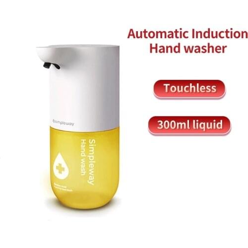 Simpleway C1 Yellow Automatic Induction Foaming Hand Washer 300ml hand sanitizer Hand Soap Dispenser Infrared Sensor