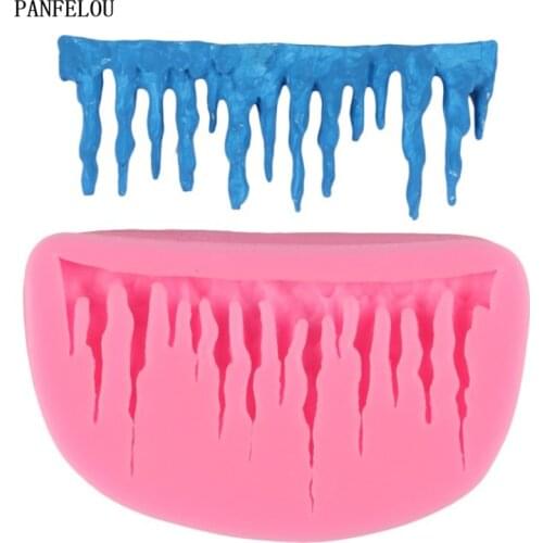 DIY Ice waterfall Cakes Molds Silicone Mold Fondant Cake Chocolate Soap Candy Biscuit Sugar Mold Baking Kitchen Accessories