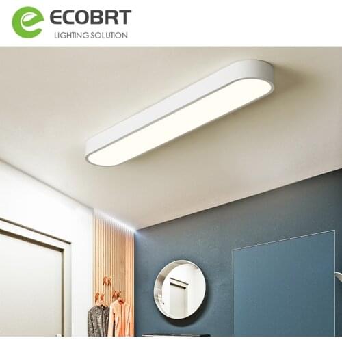 ECOBRT Modern LED Acrylic Iron Ceiling Light Lamp Bedroom Kitchen Living Room Balcony Corridor Lighting Fixture 18W 24W 30W 36W