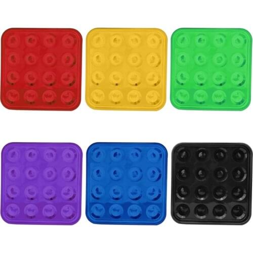 24BD Standard Billiards Pool Ball Tray for 16 Balls, Billiard Ball Set, Pool Accessory for Billiards Parlor, Multicolor