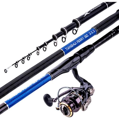 3# 5# Rock Fishing Olta Telescopic Hard Fishing Rod 3.6M 4.5M 5.4M Portable Spinning Canne Peche Carp De Pesca Fishing Tackle
