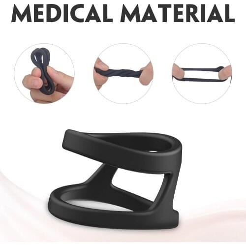 Three Premium Silicone Penis Scrotum Bind CockSex Toys for Men Erection Prostate Massage Dual Delay Ejaculation Lock Ring