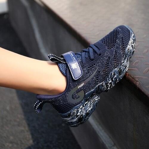 2020 summer female boy girl shoes children Non-slip mesh fabric is breathable lightweight student sport running shoes male kids